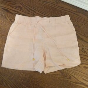 Dusty pink draw string shorts
